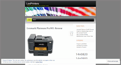 Desktop Screenshot of lexprinters.wordpress.com