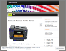 Tablet Screenshot of lexprinters.wordpress.com