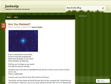 Tablet Screenshot of justasip.wordpress.com