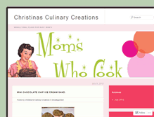 Tablet Screenshot of christinasculinarycreations.wordpress.com