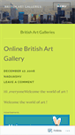 Mobile Screenshot of britishartgalleries.wordpress.com