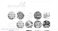Desktop Screenshot of justonefille.wordpress.com