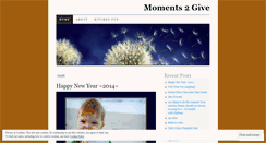 Desktop Screenshot of moments2give.wordpress.com