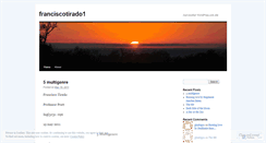 Desktop Screenshot of franciscotirado1.wordpress.com