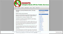 Desktop Screenshot of islingtonhandsoffourpublicservices.wordpress.com