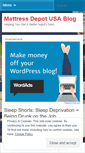 Mobile Screenshot of mattressdepotusa.wordpress.com