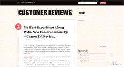 Desktop Screenshot of customerreviewstop.wordpress.com