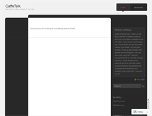 Tablet Screenshot of caffetalk.wordpress.com