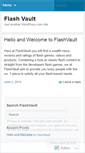 Mobile Screenshot of flashvault.wordpress.com