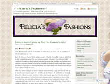 Tablet Screenshot of feliciasfashions.wordpress.com