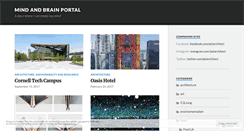 Desktop Screenshot of mindandbrainportal.wordpress.com