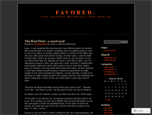 Tablet Screenshot of befavored.wordpress.com