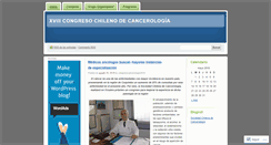 Desktop Screenshot of congresocancerologia2010.wordpress.com