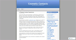 Desktop Screenshot of cosmeticcontacts.wordpress.com