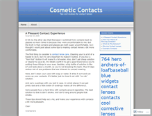 Tablet Screenshot of cosmeticcontacts.wordpress.com