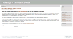 Desktop Screenshot of homeserver.wordpress.com