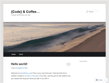 Tablet Screenshot of codewithcoffee.wordpress.com