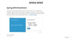 Desktop Screenshot of apaeaorg.wordpress.com