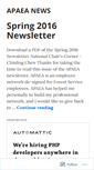 Mobile Screenshot of apaeaorg.wordpress.com