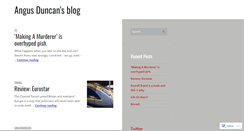 Desktop Screenshot of angusduncan.wordpress.com