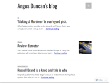Tablet Screenshot of angusduncan.wordpress.com