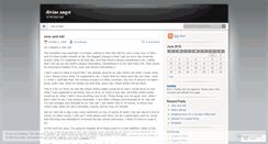 Desktop Screenshot of divineangst.wordpress.com