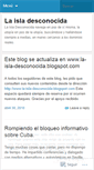 Mobile Screenshot of laisladesconocida.wordpress.com