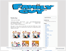 Tablet Screenshot of morefamilyguy.wordpress.com