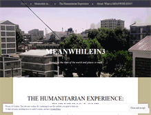 Tablet Screenshot of meanwhilein3.wordpress.com
