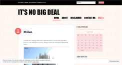 Desktop Screenshot of itsnobigdeal.wordpress.com