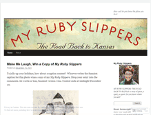 Tablet Screenshot of myrubyslippersthebook.wordpress.com