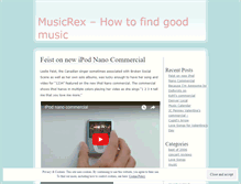 Tablet Screenshot of musicrex.wordpress.com