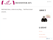 Tablet Screenshot of desisister.wordpress.com