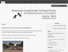 Tablet Screenshot of hominidcarnivoreinteractions.wordpress.com