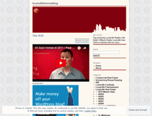 Tablet Screenshot of louisvillehomesblog.wordpress.com