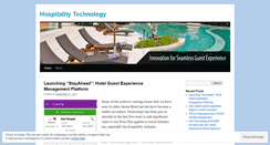 Desktop Screenshot of hospitalitytechnology.wordpress.com