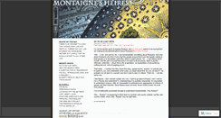 Desktop Screenshot of montaignesheiress.wordpress.com