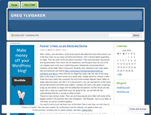 Tablet Screenshot of gregylvisaker.wordpress.com