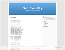 Tablet Screenshot of ftafixfiles.wordpress.com