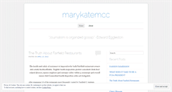 Desktop Screenshot of marykatemcc.wordpress.com