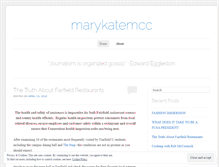 Tablet Screenshot of marykatemcc.wordpress.com
