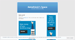 Desktop Screenshot of metalklesk.wordpress.com