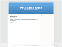 Tablet Screenshot of metalklesk.wordpress.com
