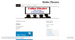 Desktop Screenshot of haikutheater.wordpress.com