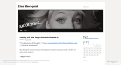 Desktop Screenshot of elinakronquist.wordpress.com