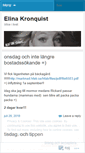 Mobile Screenshot of elinakronquist.wordpress.com