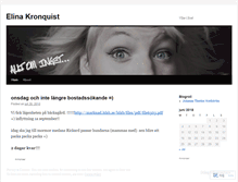 Tablet Screenshot of elinakronquist.wordpress.com