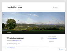 Tablet Screenshot of hugiballon.wordpress.com