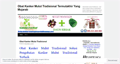 Desktop Screenshot of obatkankermuluttradisionalherbalalamimujarab7.wordpress.com