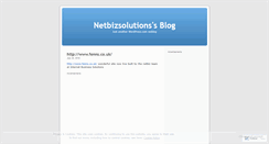 Desktop Screenshot of netbizsolutions.wordpress.com